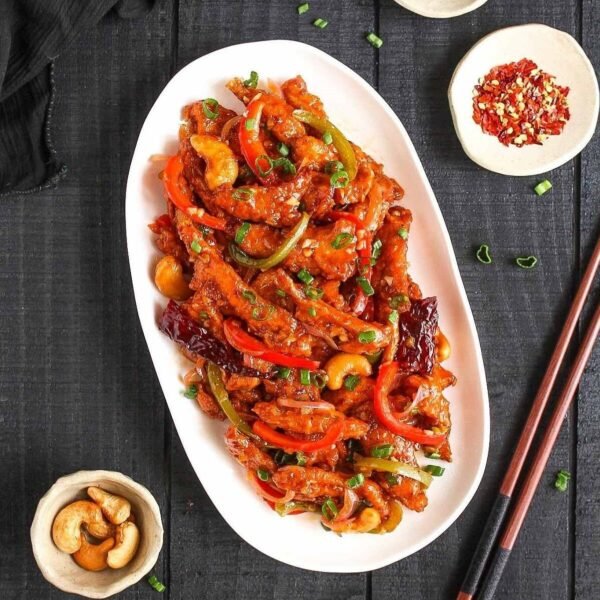 Shredded Chicken Tossed With chilli & Cashewnut