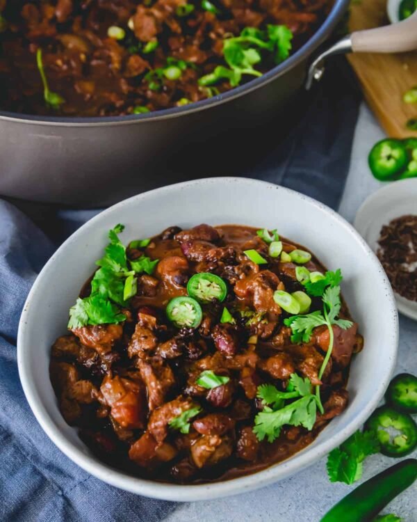 Lamb in Black bean sauce