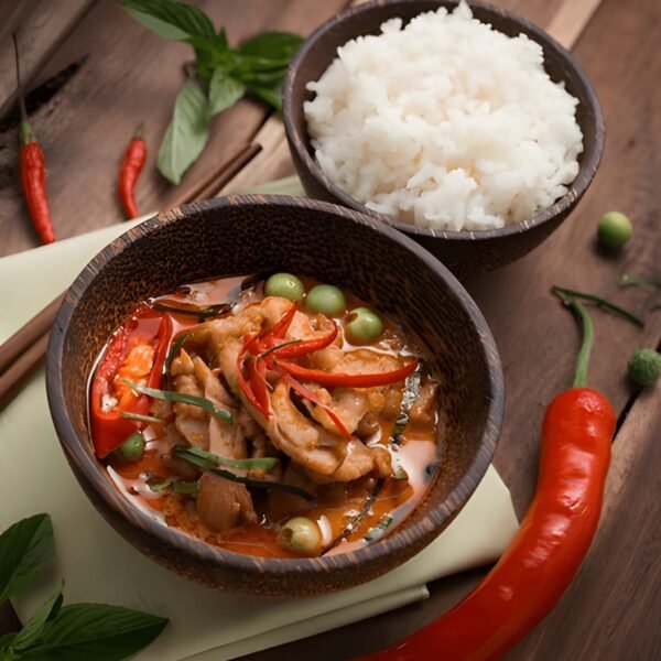 Chicken red curry Combo