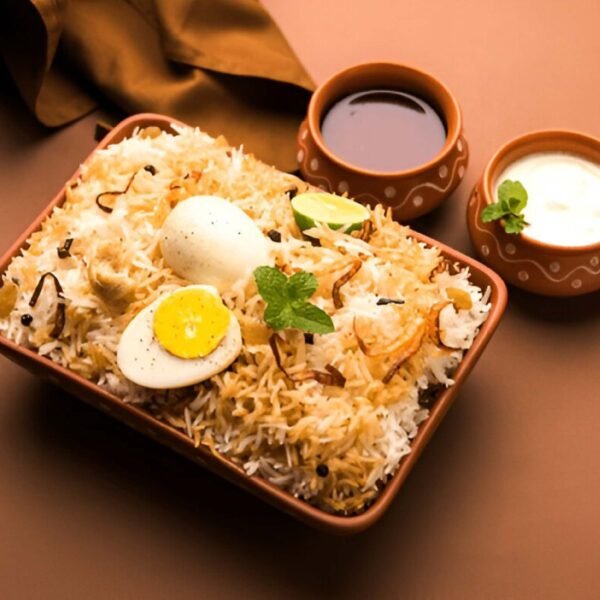 Egg biryani Combo (Raita + Gulab jamun)